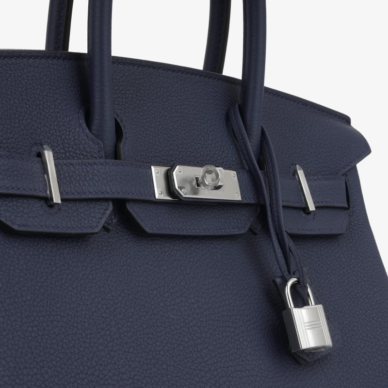 Hermès BIRKIN 30 VEAU TOGO BLEU NAVY PHW B30TBN 5