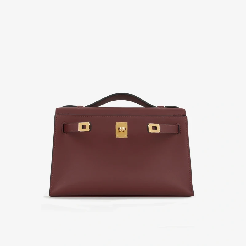 Hermès KELLY POCHETTE VEAU SWIFT ORANGE FIELD PHW KPSOF 5