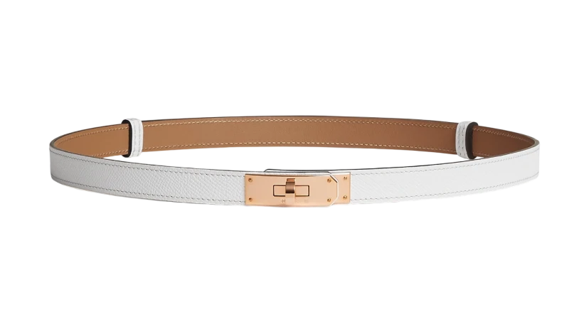 Hermès Kelly 18 belt Epsom Blanc RGP H069853CD01 1