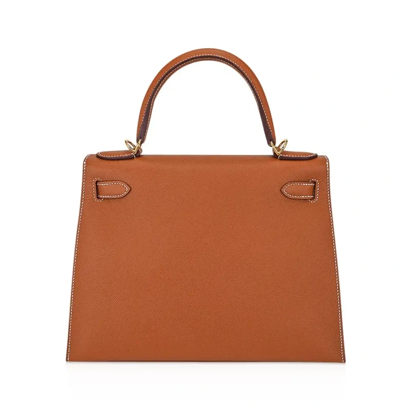 Hermès KELLY SELLIER 28 VEAU EPSOM GOLD GHW K28EG 5