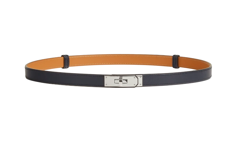 Hermès Kelly 18 belt Hunter cowhide PHW H081775CK76 1