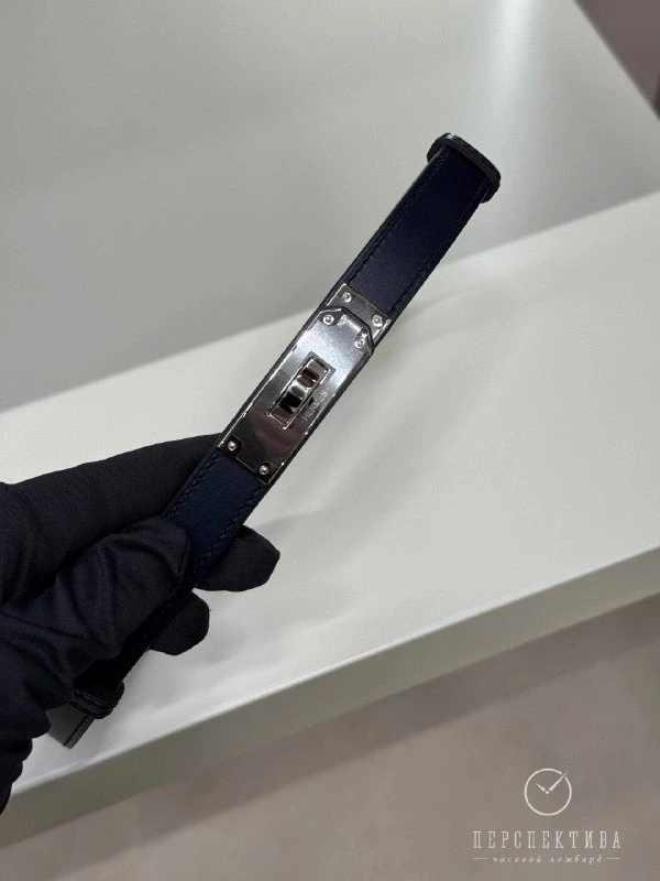 Hermès Kelly 18 belt Hunter cowhide PHW H081775CK76 3