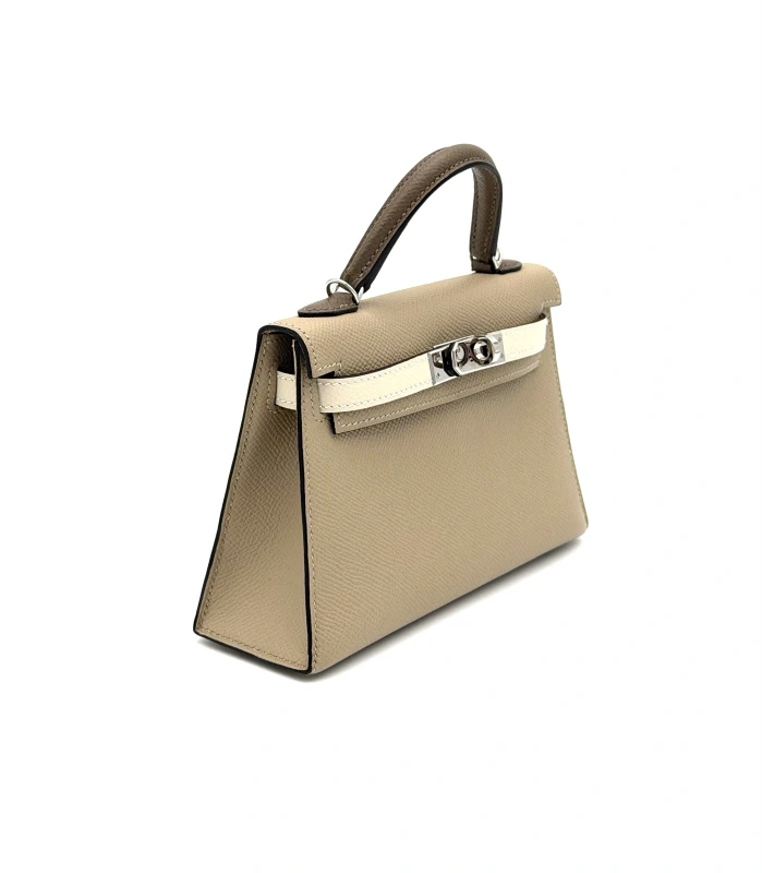 Hermès KELLY 20 EPSOM HSS TRENCH/CRAIE/ETOUPE PHW K20HSS 5