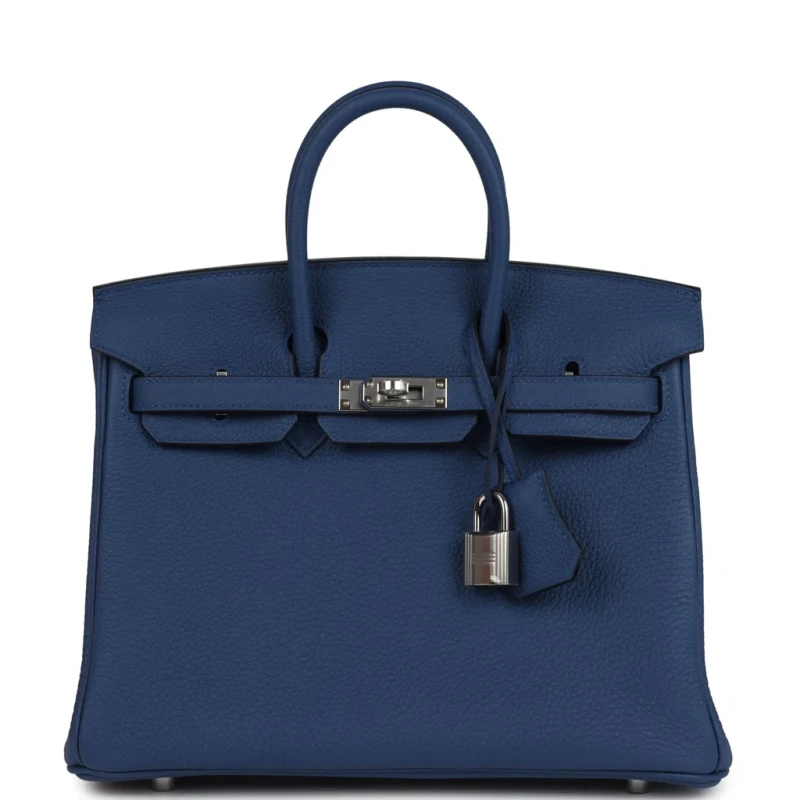 Hermès BIRKIN 25 TOGO BLEU TIE PHW B25TBT 1