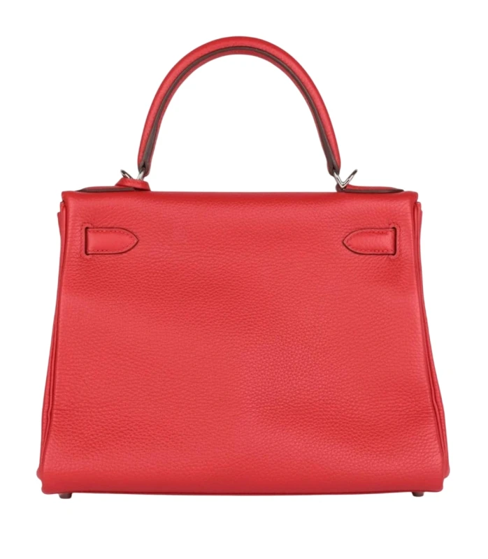 Hermès SAC KELLY RETOURNE 25 VEAU CHERI ROUGE RADIEUX K25VSR 6