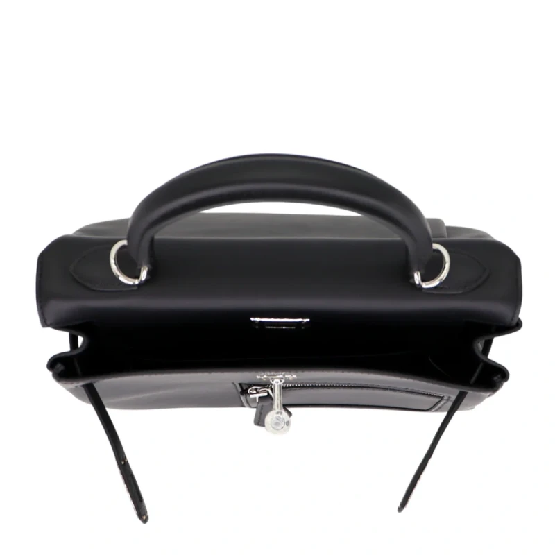 Hermès KELLY 25 COLORMATIC BLACK SWIFT LEATHER PHW K25CN 4