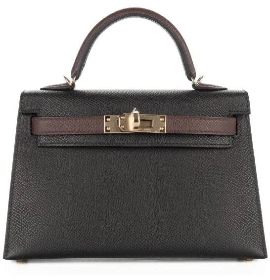 Hermès KELLY 20 MINI VEAU EPSOM HSS NOIR/ROUGE H PBHW K20HSS 1