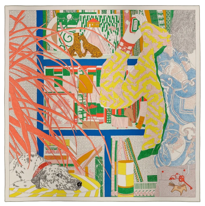 Hermès Rendez-Vous Chez Hermès shawl 140 H243781S 02 1