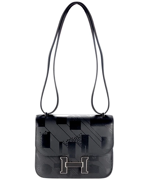 Limited Edition Constance III Mini Noir Hand Bag-Purse