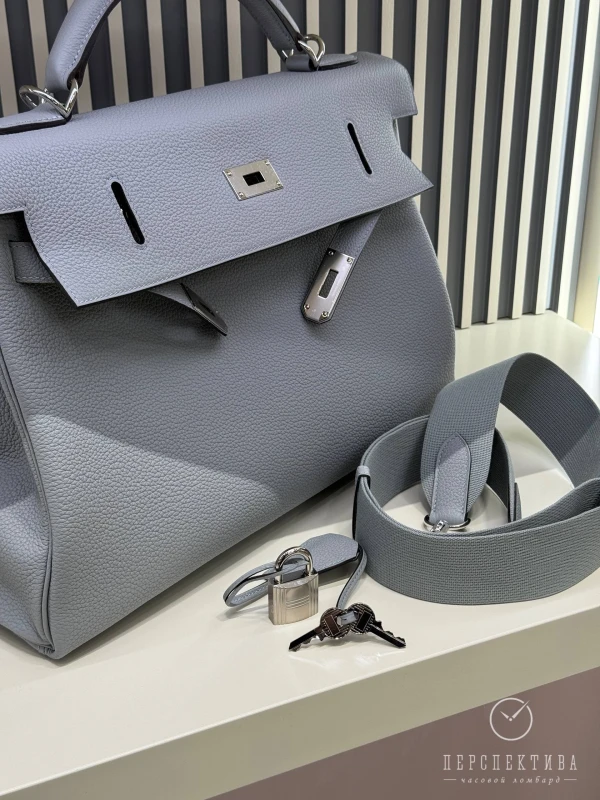 Hermès KELLY MAXI VOYAGE 42 VEAU TOGO BLEU GLACIER PHW KM42TBG 4