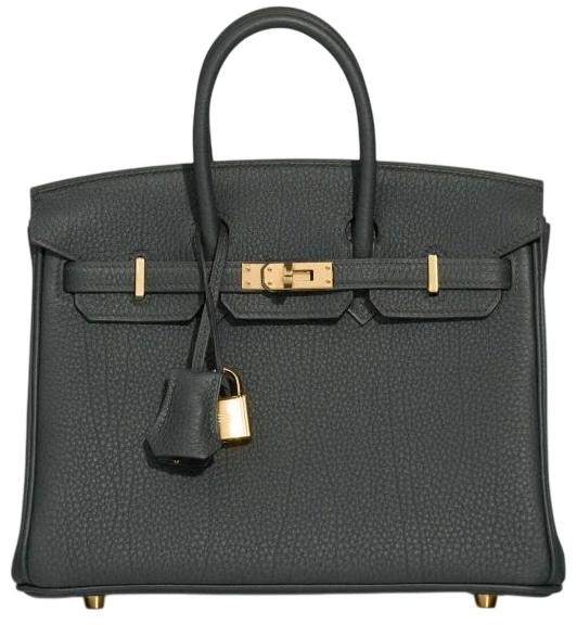 BIRKIN 25 VEAU TOGO VERT MANGROVE PBHW
