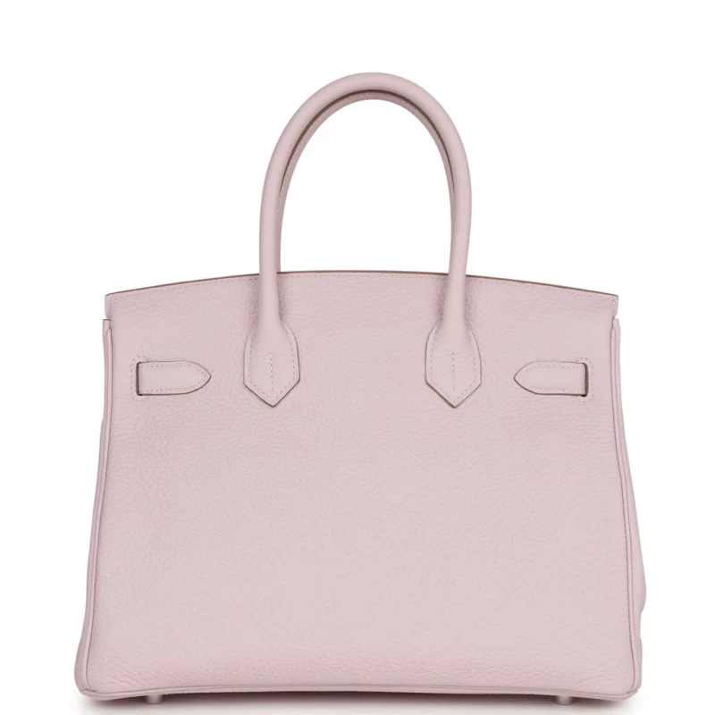 Hermès BIRKIN 30 TAURILLON CLEMENCE MAUVE PALE PHW B30CMP 8