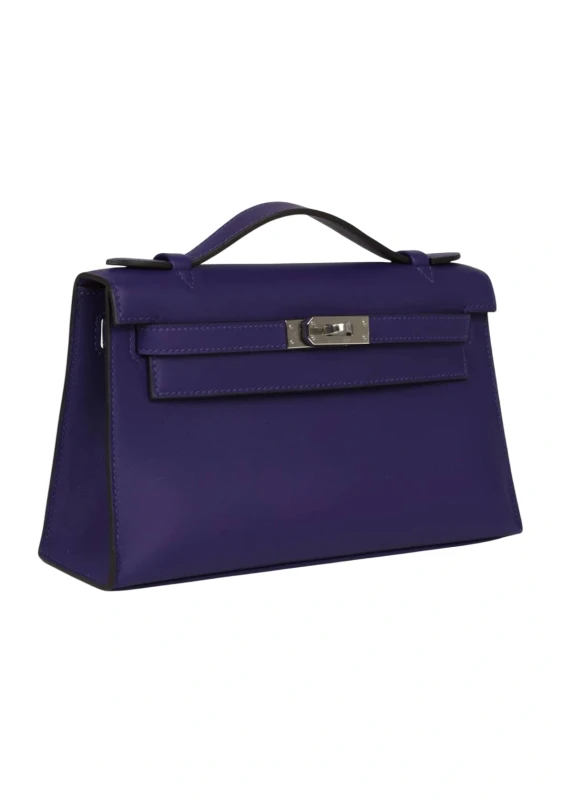 Hermès Pochette Kelly Veau Swift X3 PURPLE H049417CK 5