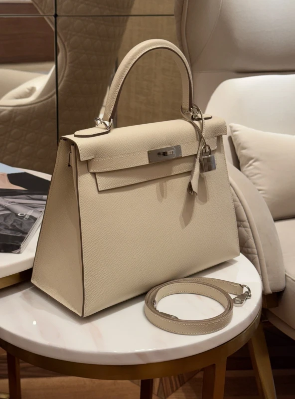 Hermès KELLY SELLIER 28 EPSOM CRAIE PHW K28CRAIE 2