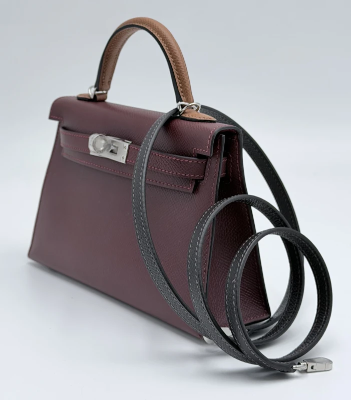 Hermès KELLY 20 VEAU EPSOM ROUGE H/GOLD/BAI-BRUN PHW K20ERGB 4