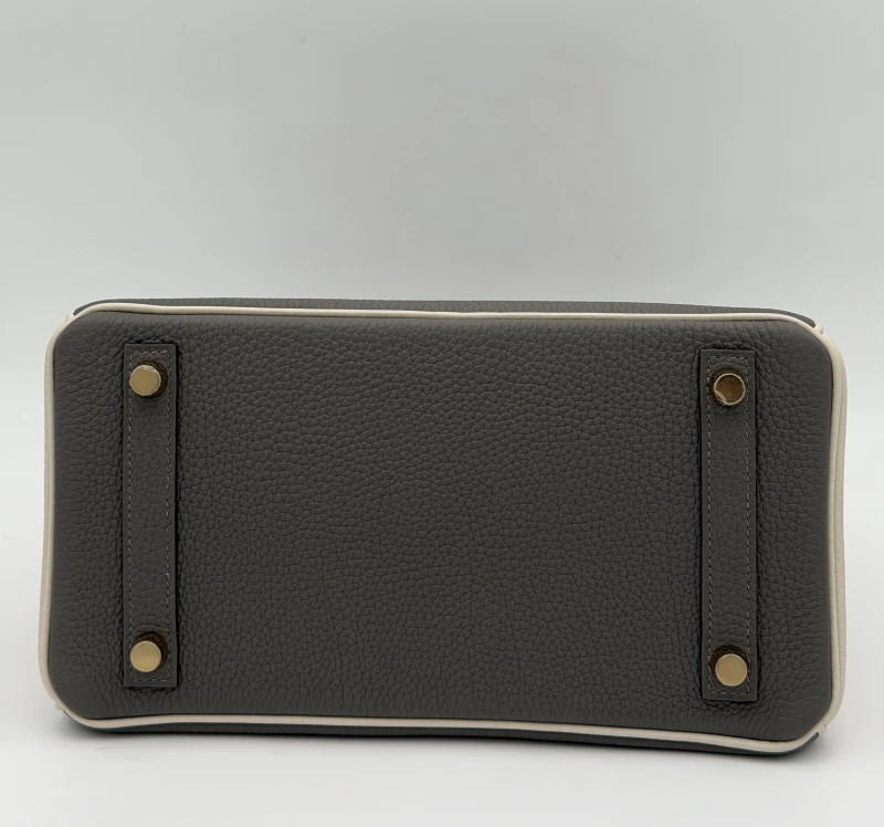 Hermès BIRKIN 25 HSS  TOGO GRIS AGATE/NATA GHW B25TGN 5