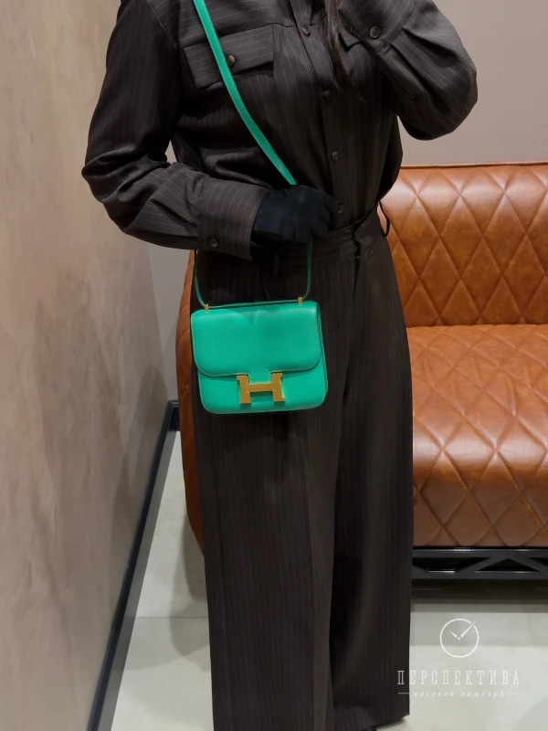 Hermès Constance 18 Mini Epsom Vert Vertigo GHW H18MINIGHW 9