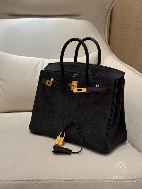 Hermès SAC BIRKIN 25 VEAU TOGO NOIR GHW H041344CC 8