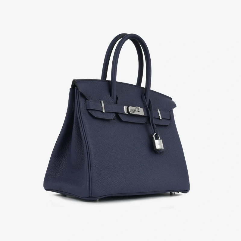 Hermès BIRKIN 30 VEAU TOGO BLEU NAVY PHW B30TBN 4
