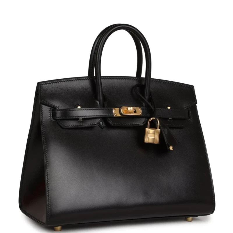 Hermès BIRKIN 25 VEAU BOX NOIR GHW B25BN 10