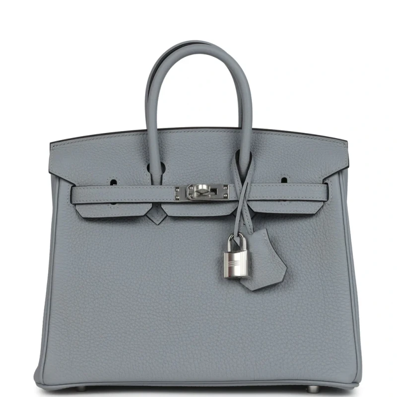 Hermès BIRKIN 25 VEAU TOGO GRIS PANTIN PHW B25TGM 2
