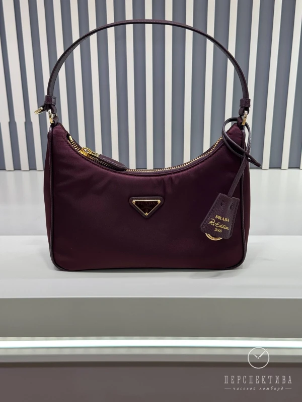 PRADA Re-Edition 2005 Re-Nylon and Saffiano mini bag Burgundy 1N204X_R064_F0GCM 9