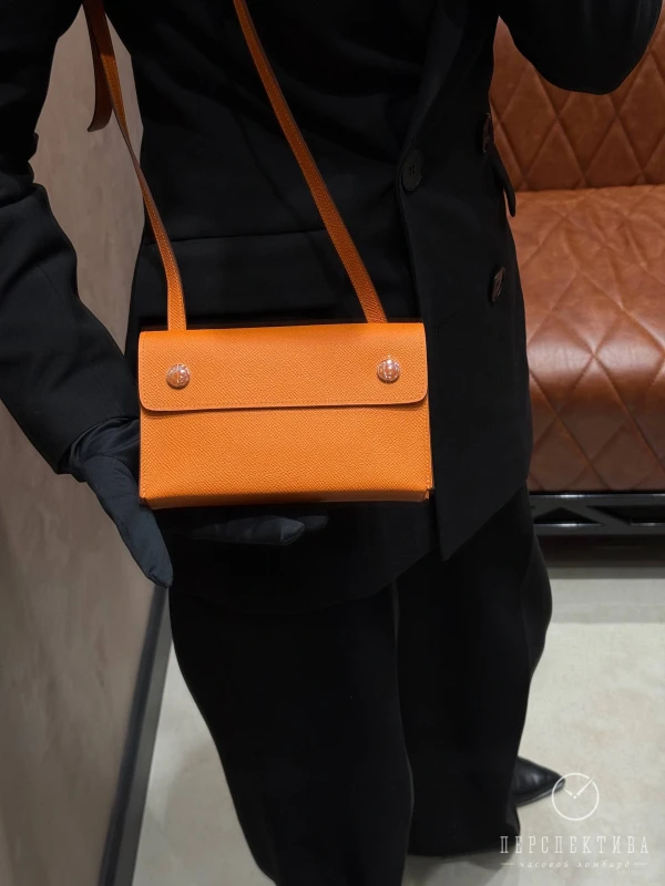 Hermès Hermesnap Wallet Epsom Orange H085099CKAC 9