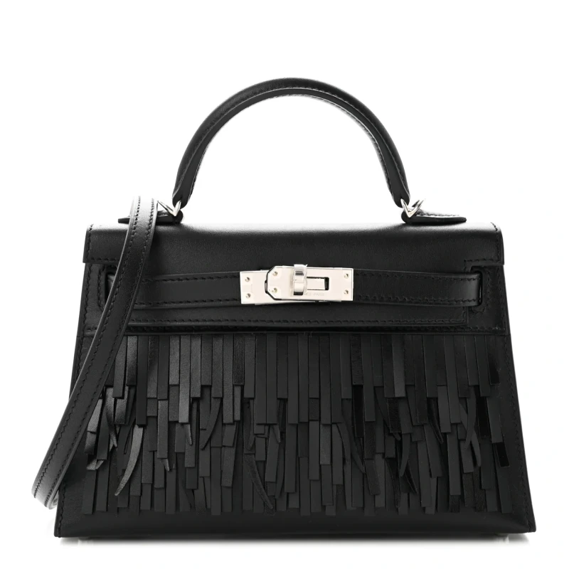 KELLY 20 VEAU BOX PAMPILLES NOIR PHW
