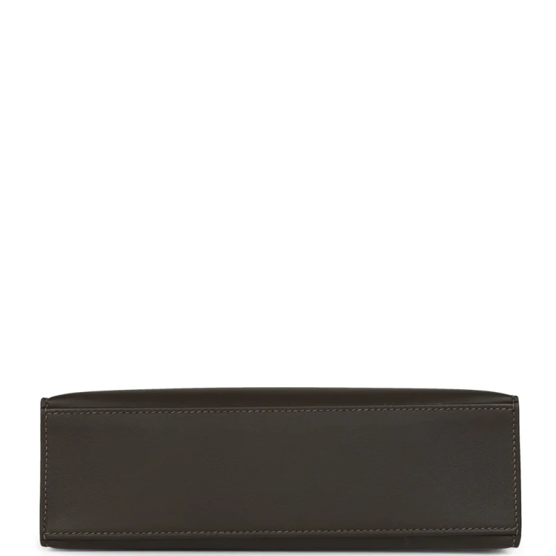 Hermès Kelly Pochette Bai-Brun Swift GHW KPSBB 7