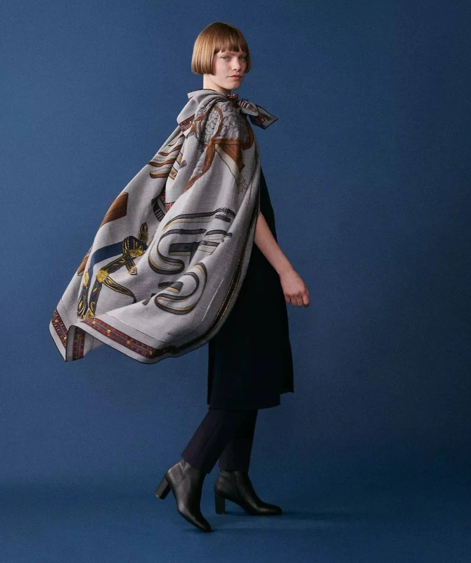Hermès Lettres Equestres shawl 140 Shawl140 2