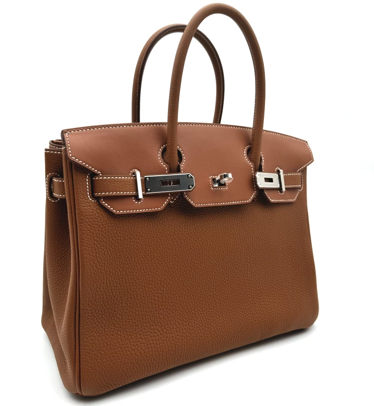 Hermès BIRKIN 30 3 IN1 VEAU TOGO / VEAU SWIFT GOLD PHW B303IN1 3