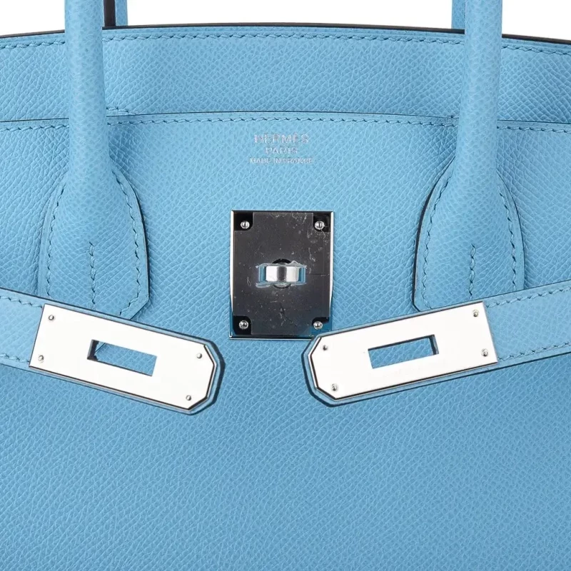 Hermès BIRKIN 30 VEAU EPSOM BLEU CELESTE PHW B30EBC 10