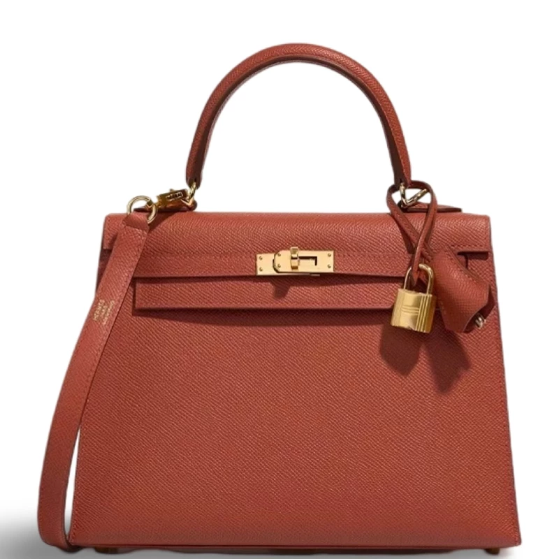 KELLY 25 VEAU EPSOM ROUGE VENITIEN GHW