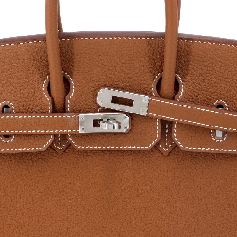Hermès BIRKIN 25 TOGO GOLD PHW B25TG 7