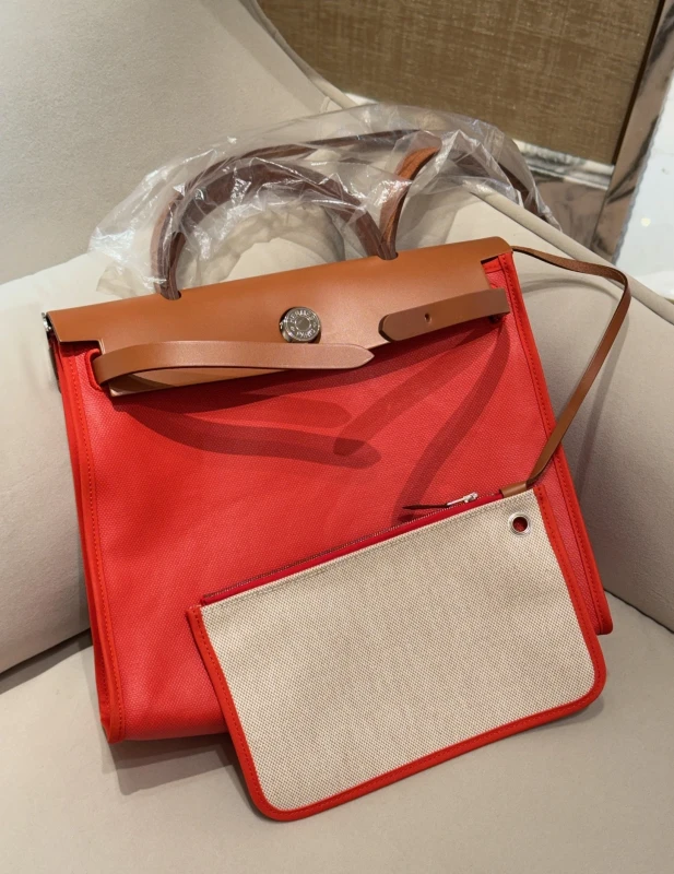 Hermès SAC HERBAG ZIP 31 TOILE BERLINE/VACHE HUNTER H072069CK 4
