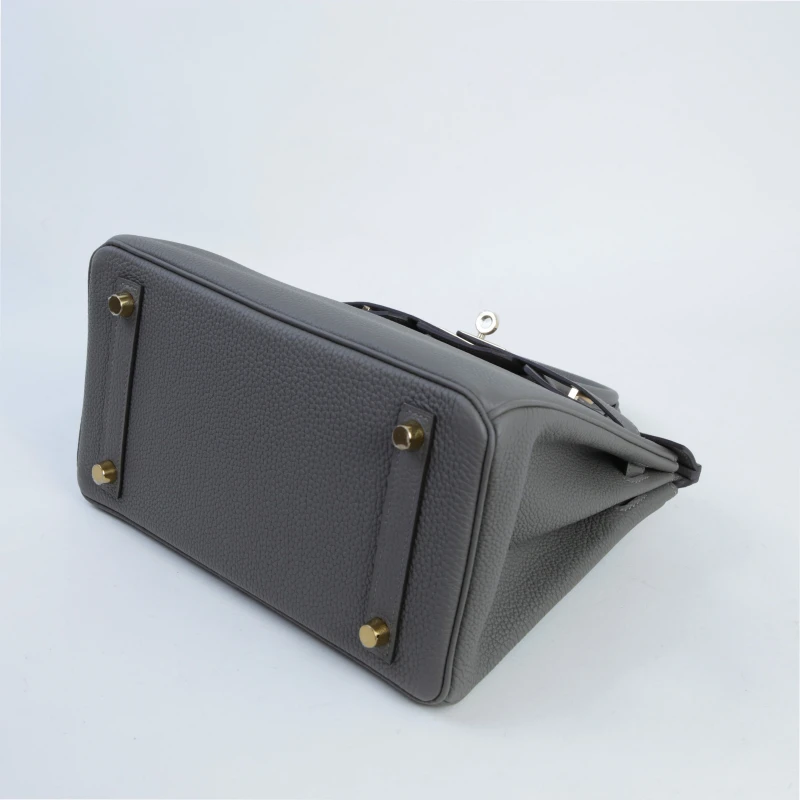 Hermès BIRKIN 25 VEAU TOGO GRIS MEYER PBHW B25TGM 6