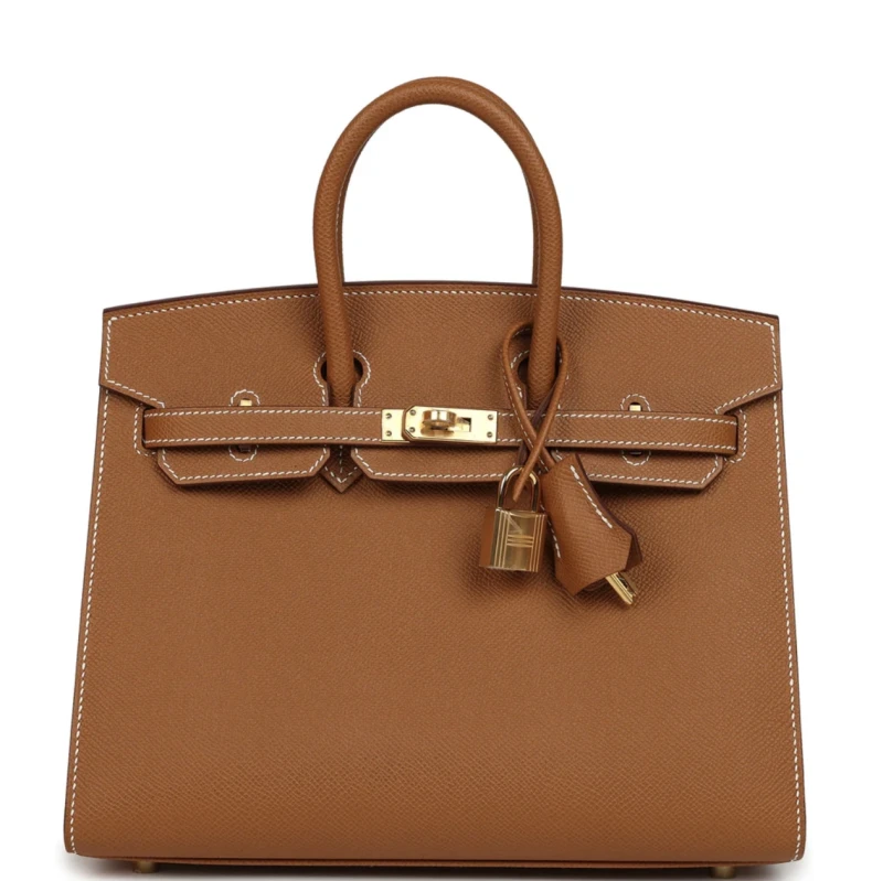 Hermès BIRKIN SELLIER 25 EPSOM CALFSKIN BAG 37 GOLD H079234CC 2