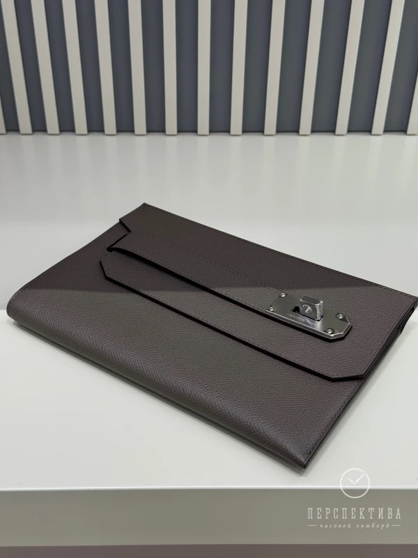 Hermès Hacademi pouch gris étain H086976CK8F 2