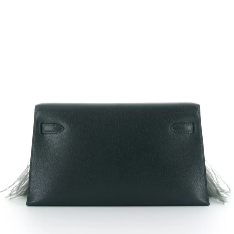 Hermès Kelly Elan Folie Vert Cypress Chèvre/ Vert Mangrove Feather PHW KEFVCVM 3