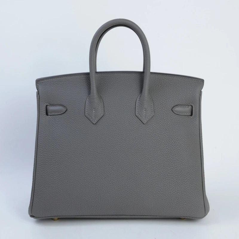 Hermès BIRKIN 25 VEAU TOGO GRIS MEYER PBHW B25TGM 3