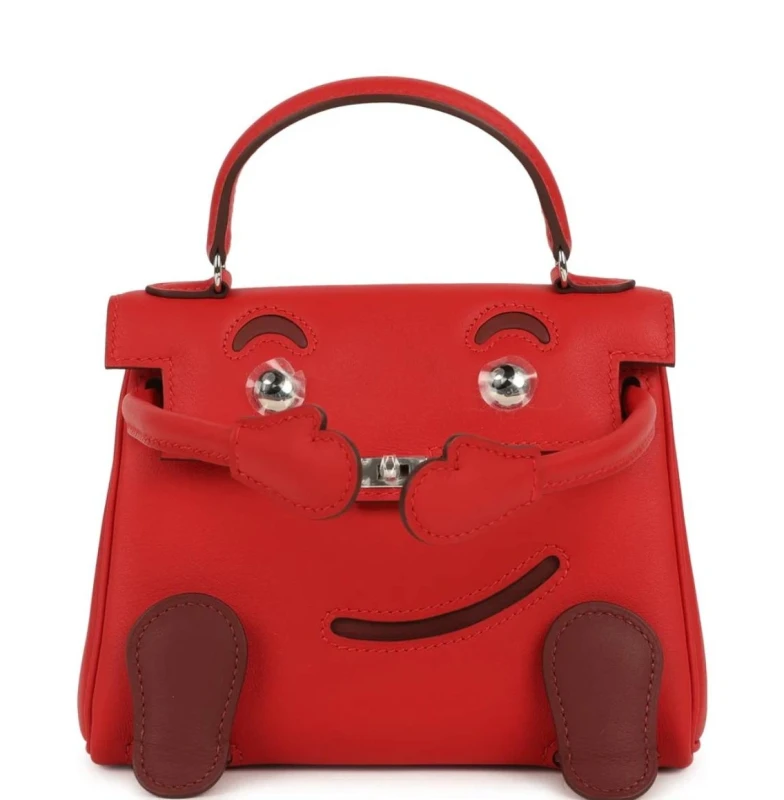 Hermès KELLY DOLL VEAU SWIFT ROUGE RADIEUX PHW Kdoll 2