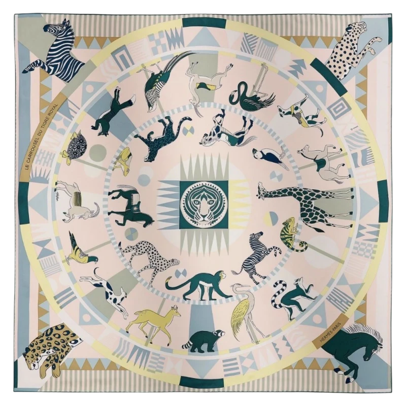 Le Carrousel du Tigre Royal scarf 90