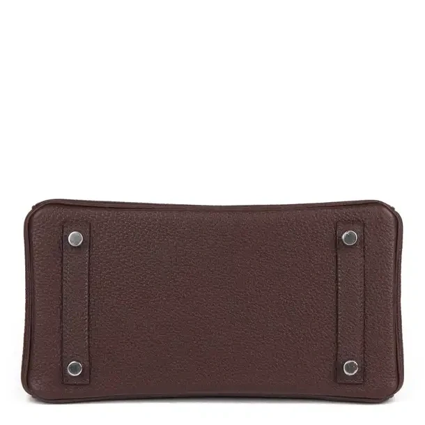 Hermès BIRKIN 25 VEAU TOGO ROUGE H GHW B25TRH 5