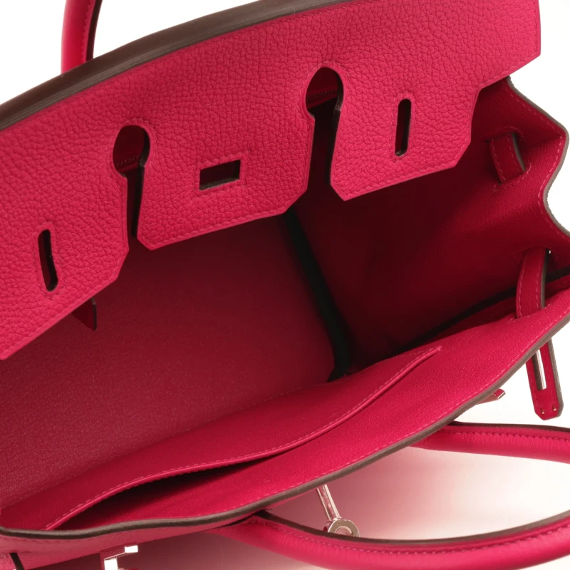 Hermès BIRKIN 25 VEAU TOGO ROSE MEXICO PHW B25TRM 7