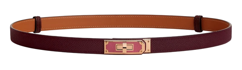 Kelly Splas'H 18 belt bordeaux / rose azalée