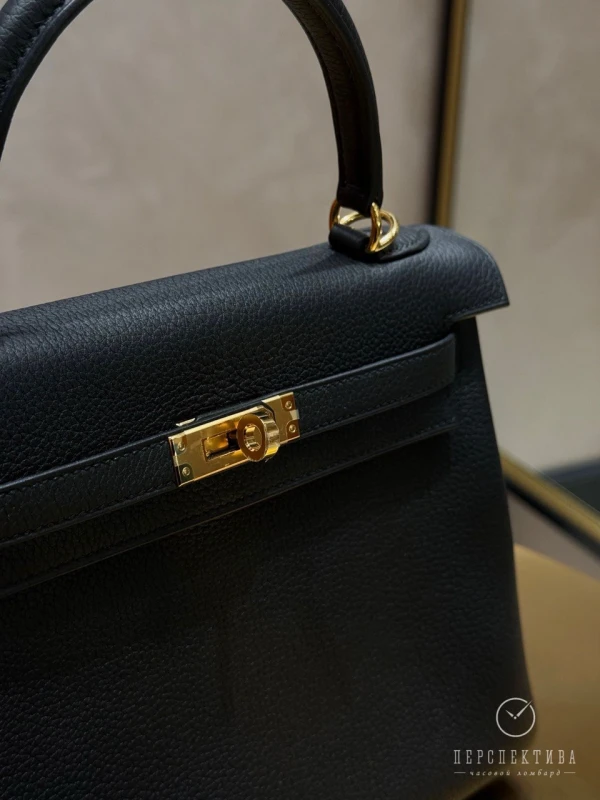 Hermès KELLY RETOURNE 25 VEAU TOGO NOIR GHW K25TN/G 5