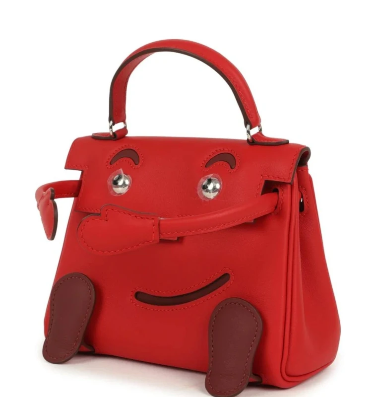 Hermès KELLY DOLL VEAU SWIFT ROUGE RADIEUX PHW Kdoll 6