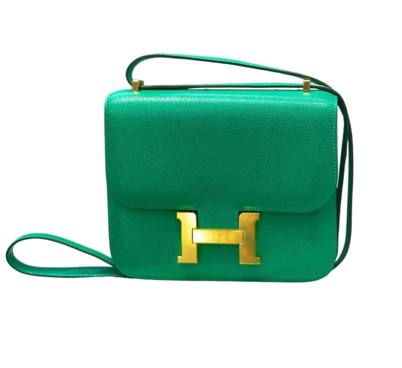 Constance 18 Mini Epsom Vert Vertigo GHW