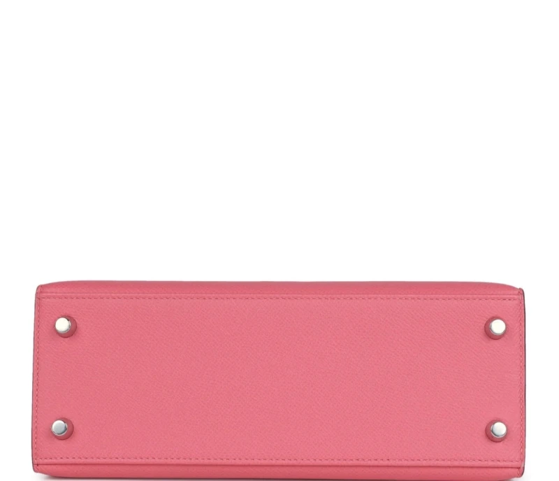 Hermès KELLY 25 VEAU EPSOM ROSE AZALEE PHW K25ERA 5