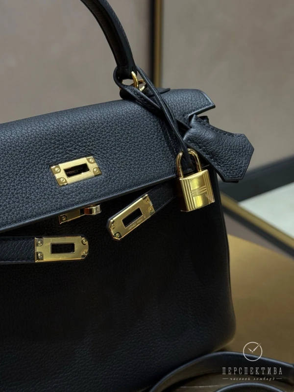 Hermès KELLY RETOURNE 25 VEAU TOGO NOIR GHW K25TN/G 4
